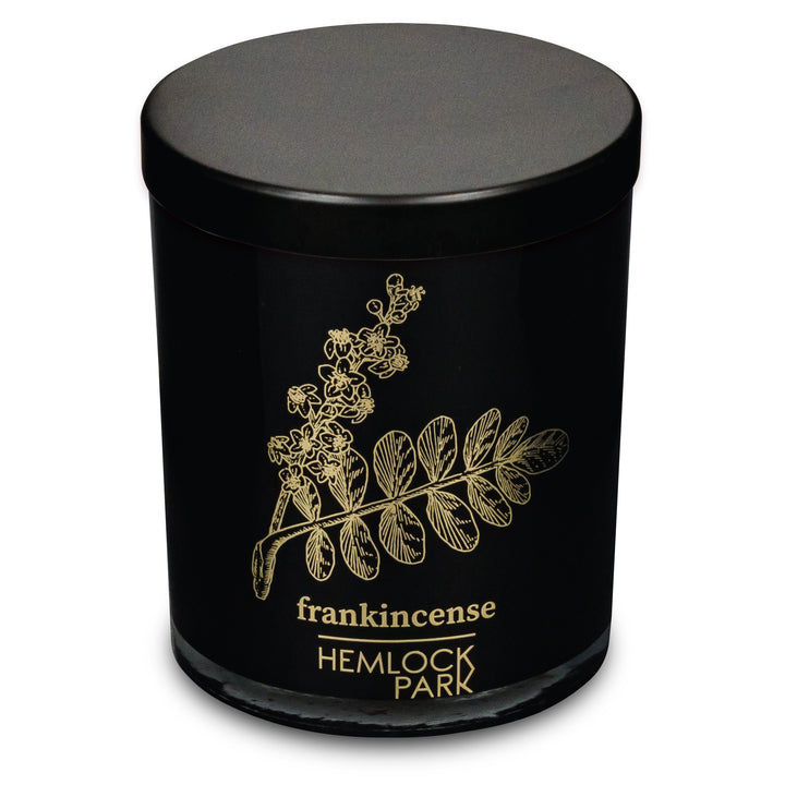 Frankincense | Black & Gold Wood Wick Candle