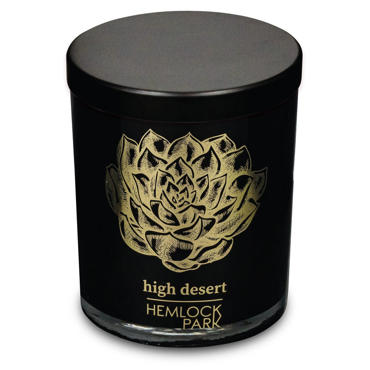 High Desert | Black & Gold Wood Wick Candle