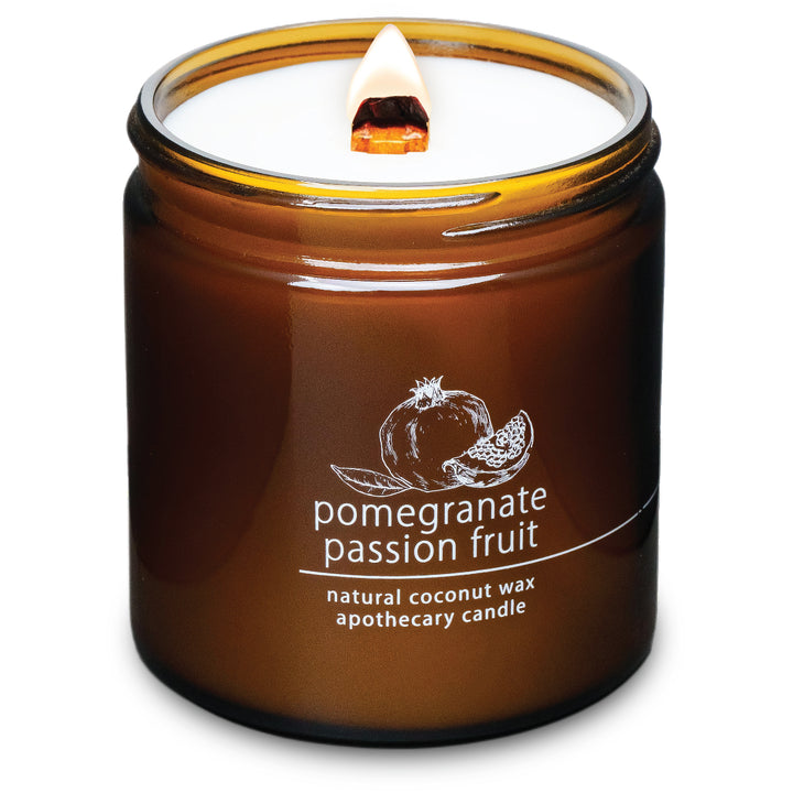 Pomegranate Passion Fruit | Wood Wick Candle with Natural Coconut Wax