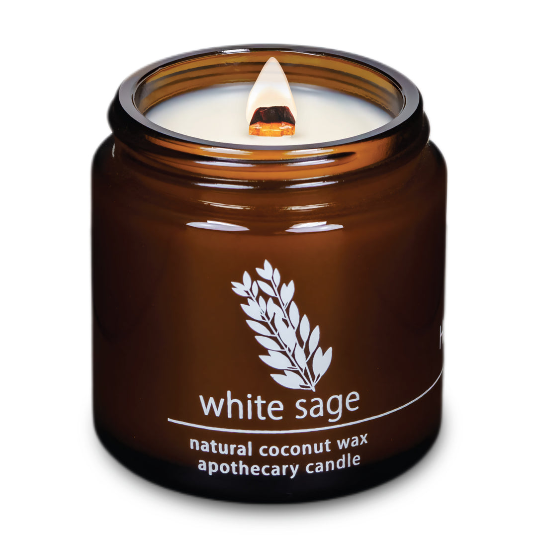 White Sage | Wood Wick Candle with Natural Coconut Wax