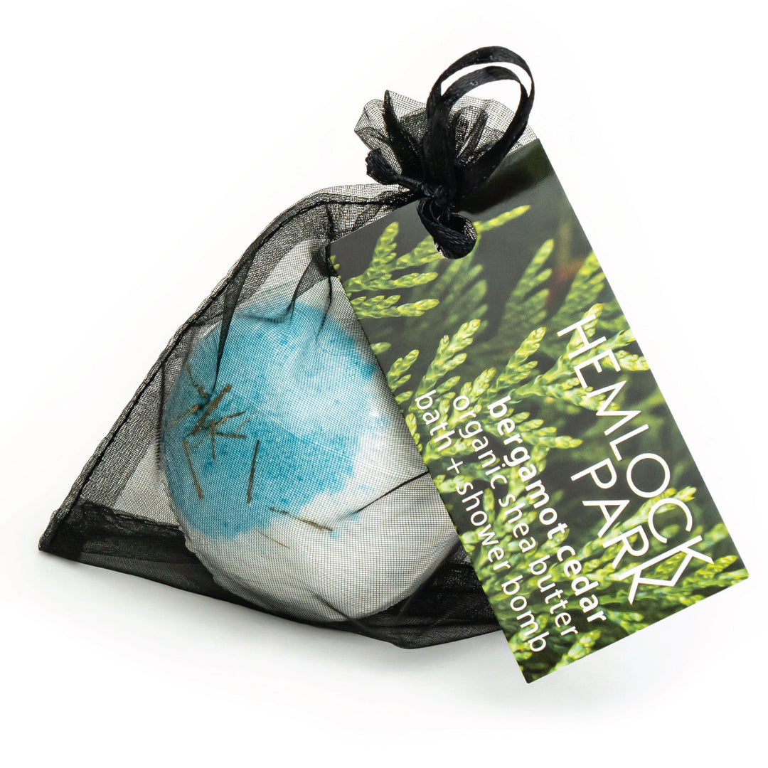 Bergamot Cedar | Organic Shea Butter Bath Bomb