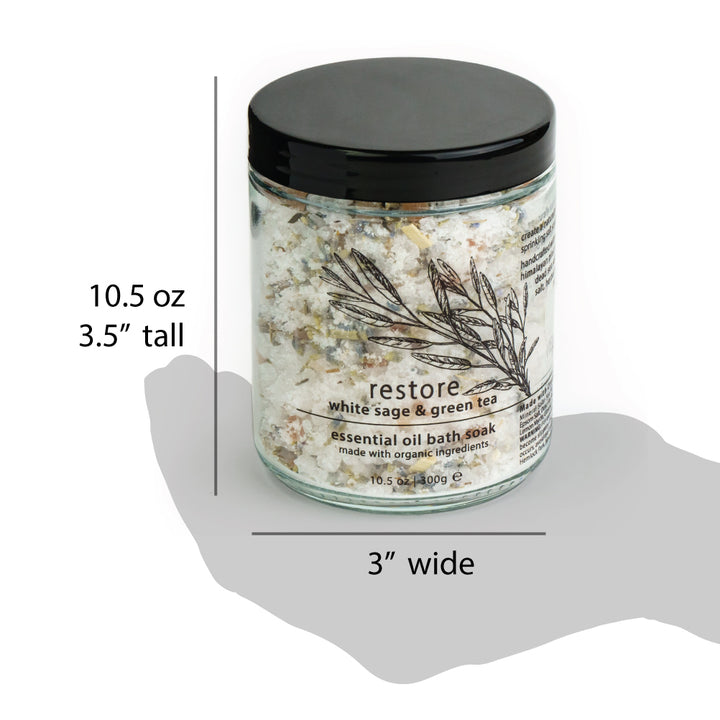 Restore White Sage & Green Tea Essential Oil Bath Soak