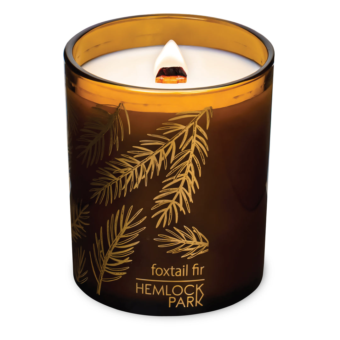 Foxtail Fir | Amber Gold Leaf Wick Candle