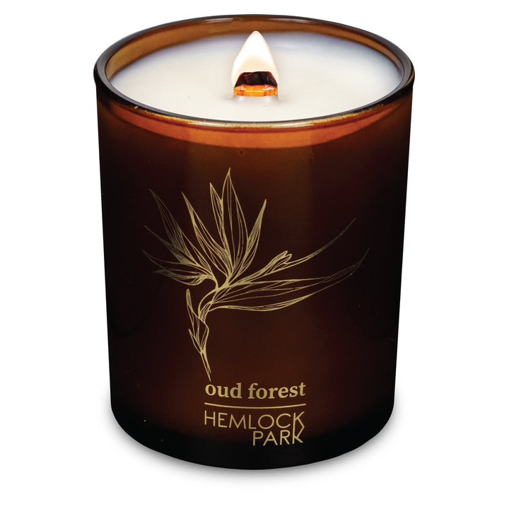 Oud Forest | Amber & Gold Wood Wick Candle