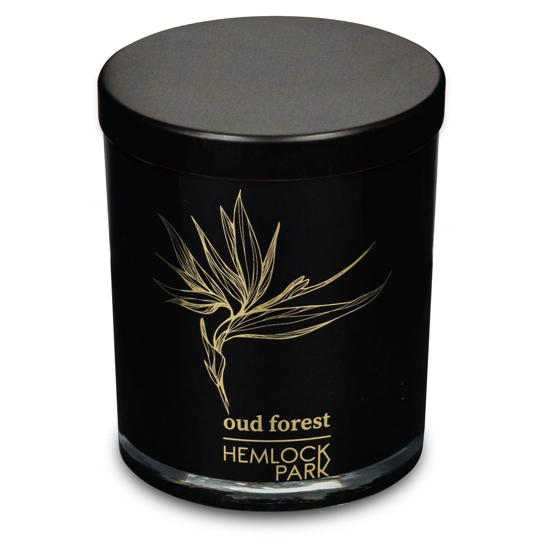 Oud Forest | Black & Gold Wood Wick Candle