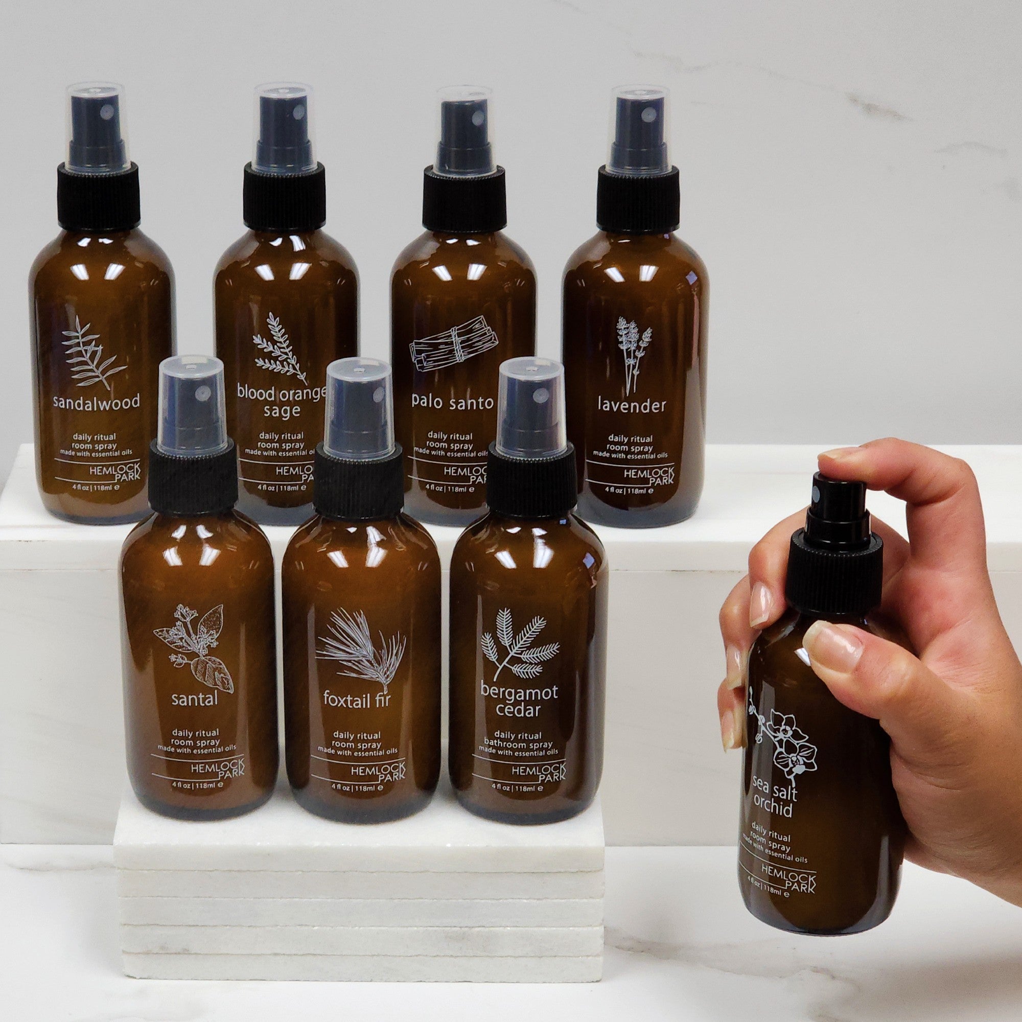 Blood Orange Sage room spray plant-based vegan Hemlock Park 4 oz