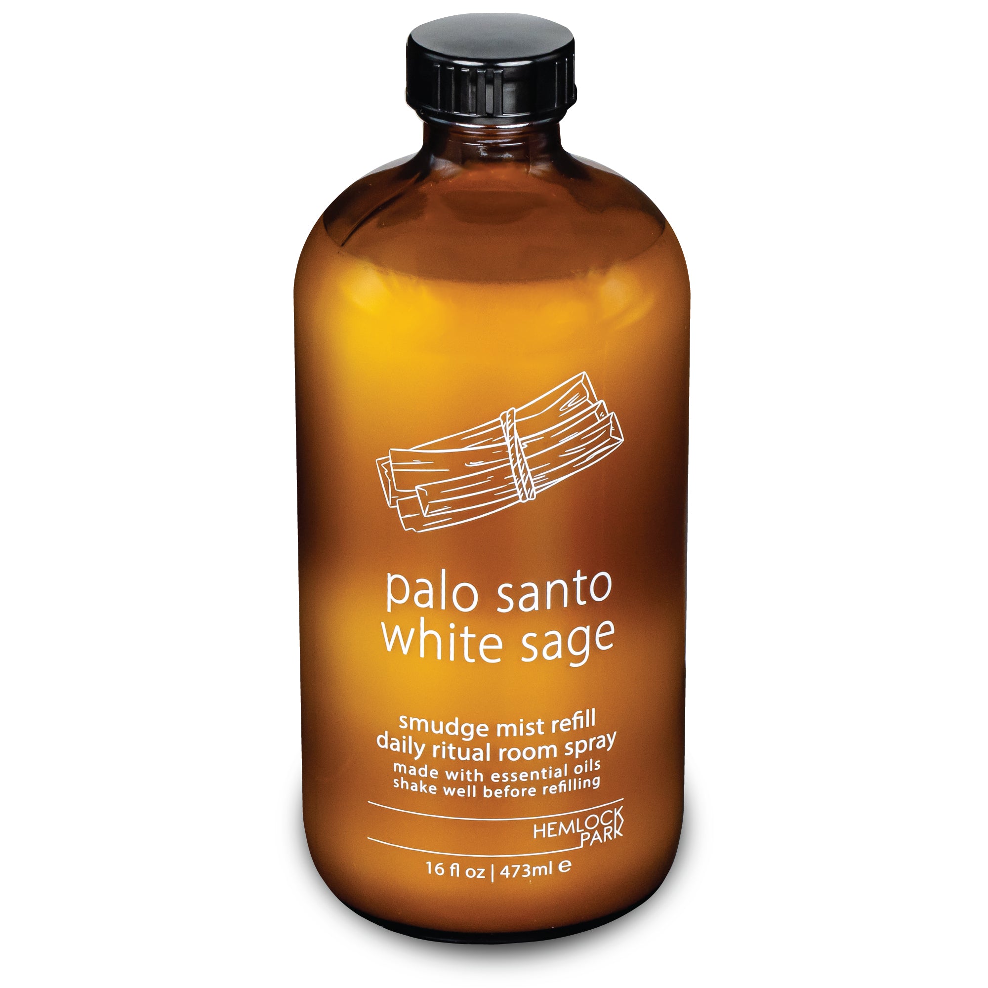 Palo Santo smudge mist room spray plant-based vegan Hemlock Park 4 oz
