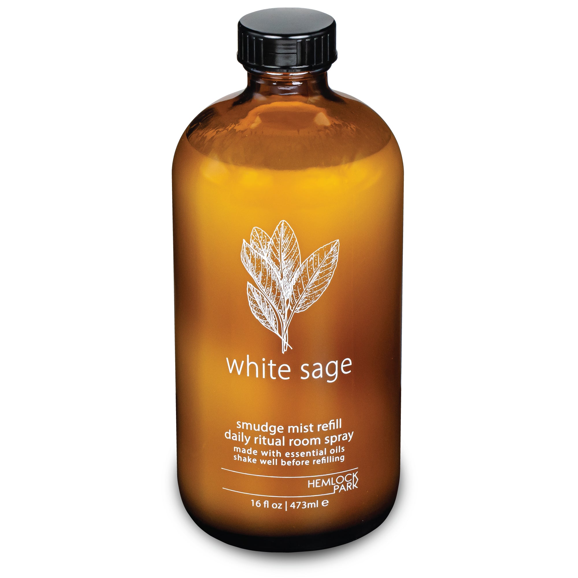 Sage smudge mist room spray plant-based vegan Hemlock Park 4 oz