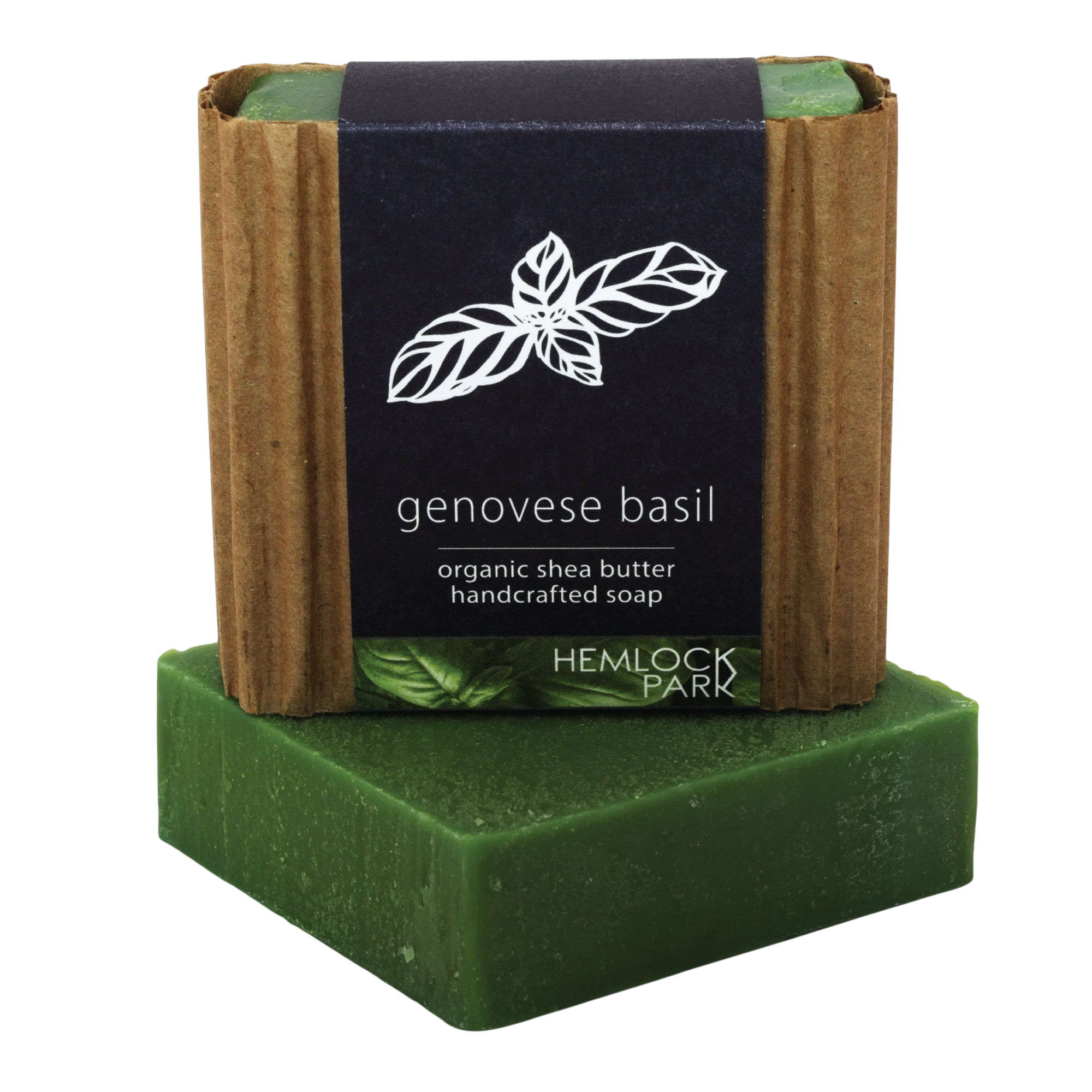Genovese Basil bar soap set 3 pack shea butter plant-based Hemlock Park