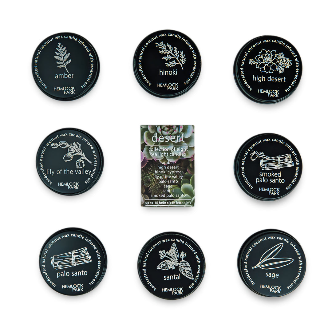 Desert Collection | Travel Size Tea Lights | Set of 8