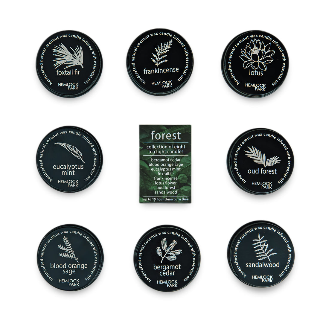 Forest Collection | Travel Size Tea Lights | Set of 8