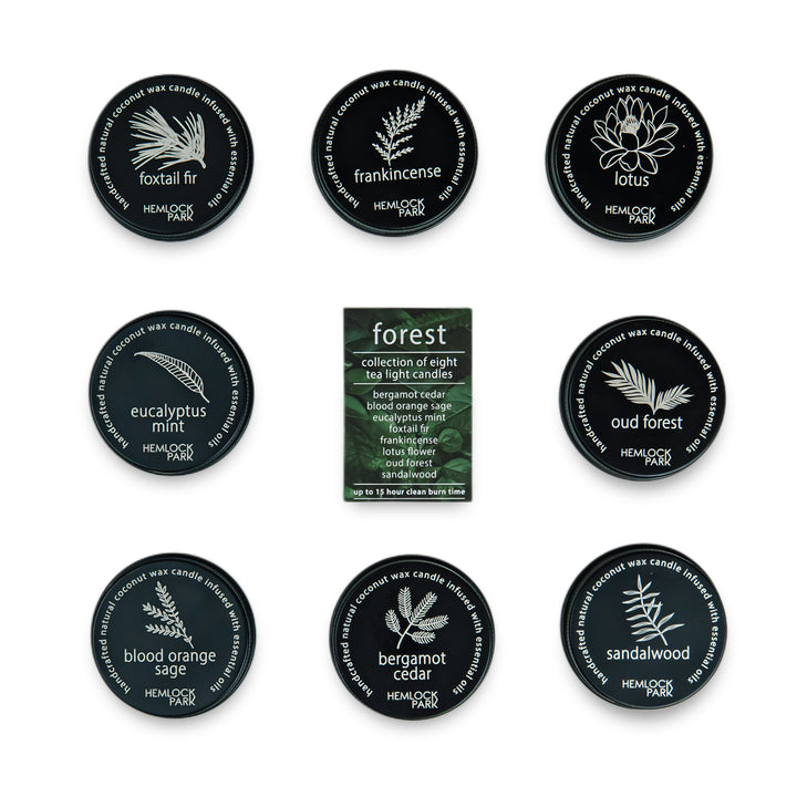 Forest Collection | Travel Size Tea Lights | Set of 8