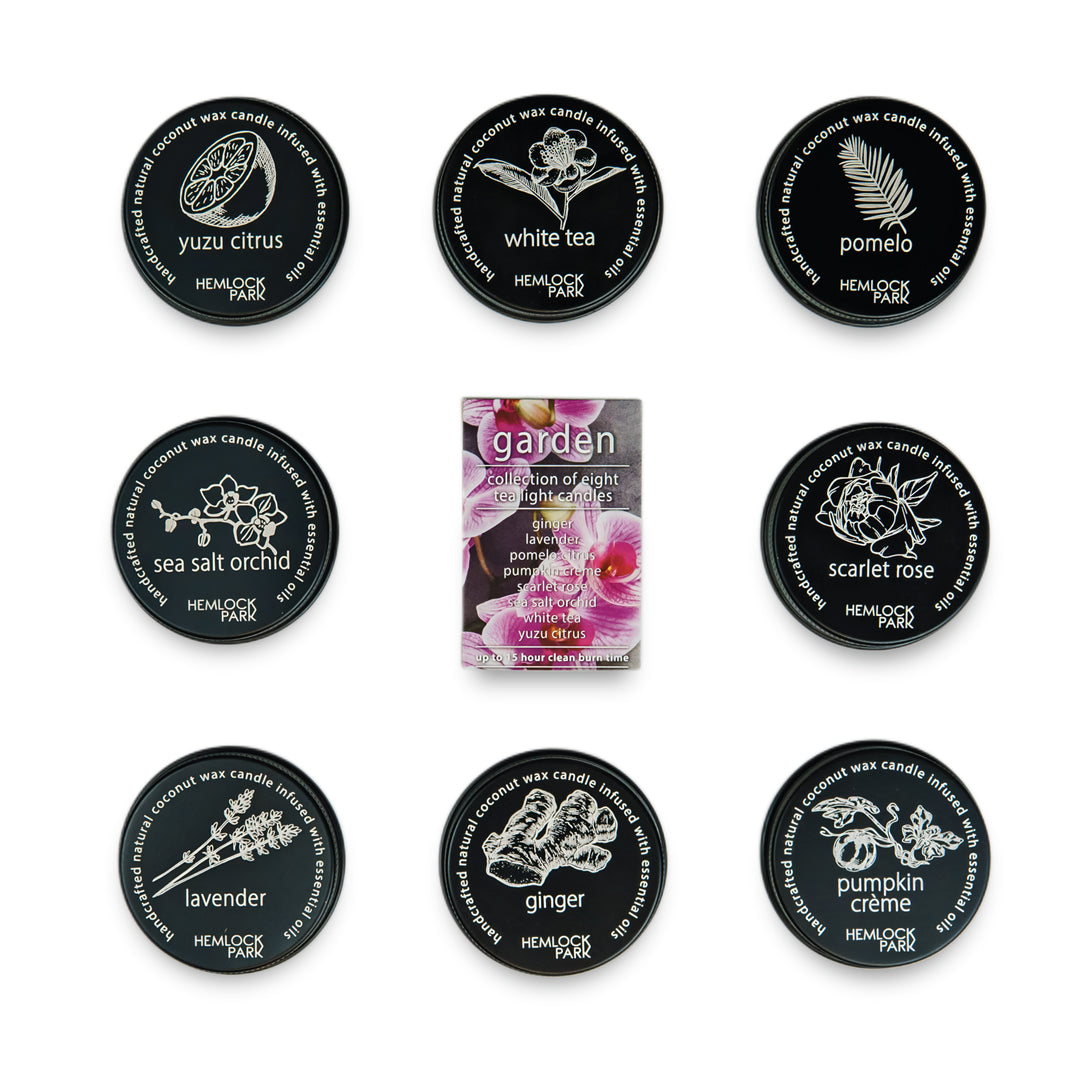 Garden Collection | Travel Size Tea Lights | Set of 8