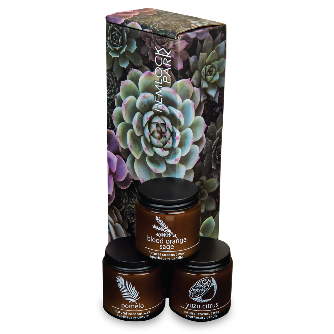 Citrus Apothecary Candle Trio
