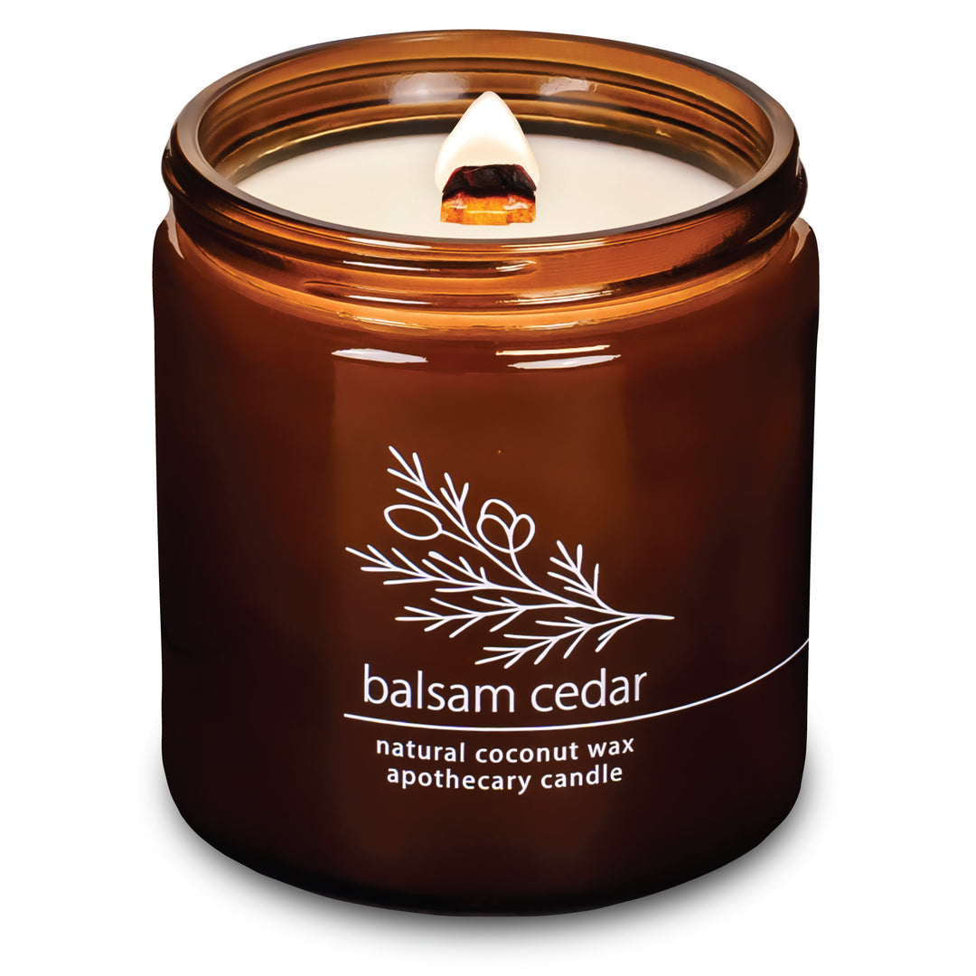 Balsam Cedar | Wood Wick Candle with Natural Coconut Wax