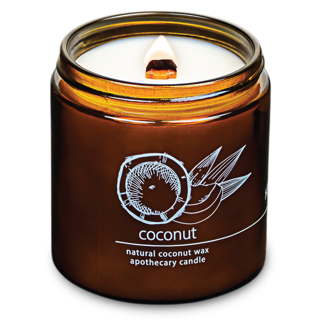 Coconut | Wood Wick Candle with Natural Coconut Wax