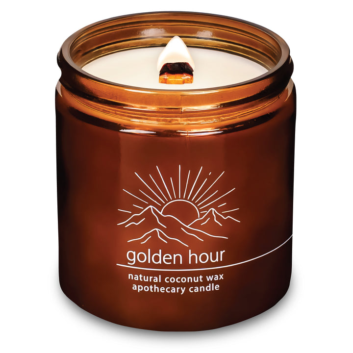 Golden Hour | Wood Wick Candle with Natural Coconut Wax