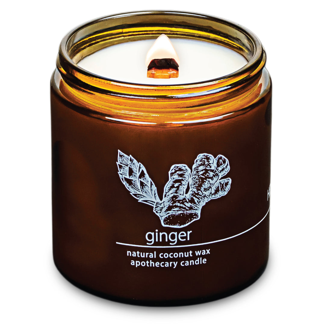 Ginger | Wood Wick Candle with Natural Coconut Wax