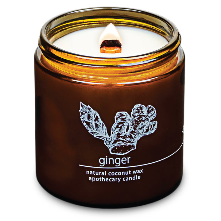 Ginger | Wood Wick Candle with Natural Coconut Wax