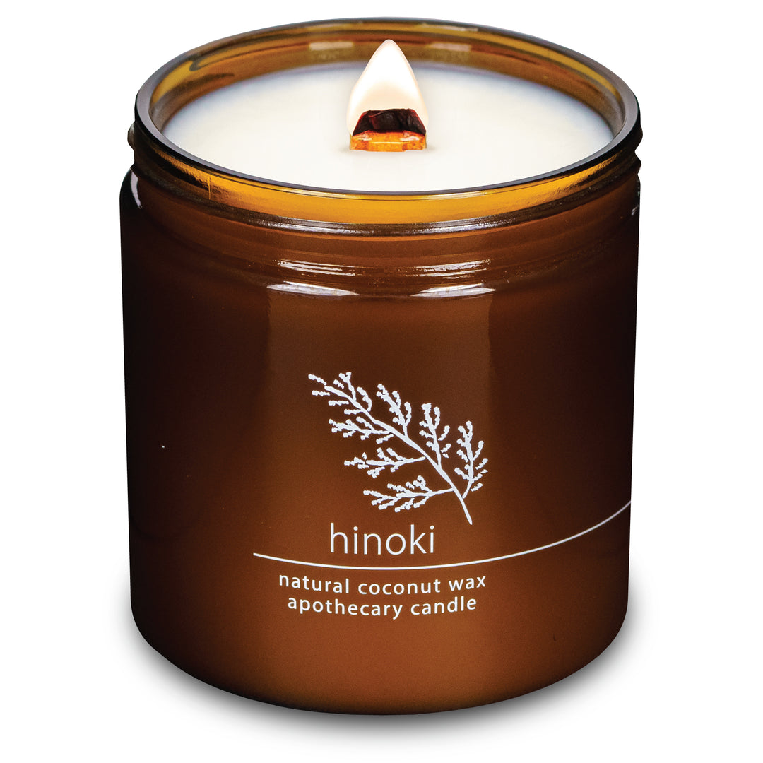 Hinoki Cypresss | Wood Wick Candle with Natural Coconut Wax