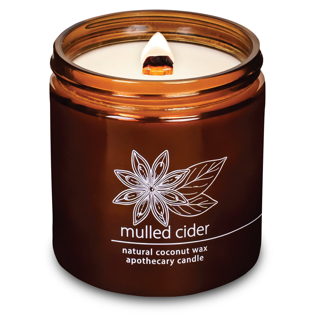 Mulled Cider | Wood Wick Candle with Natural Coconut Wax