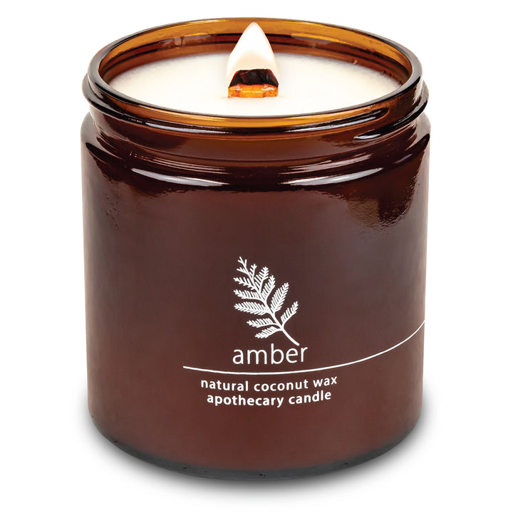 Amber | Wood Wick Candle with Natural Coconut Wax