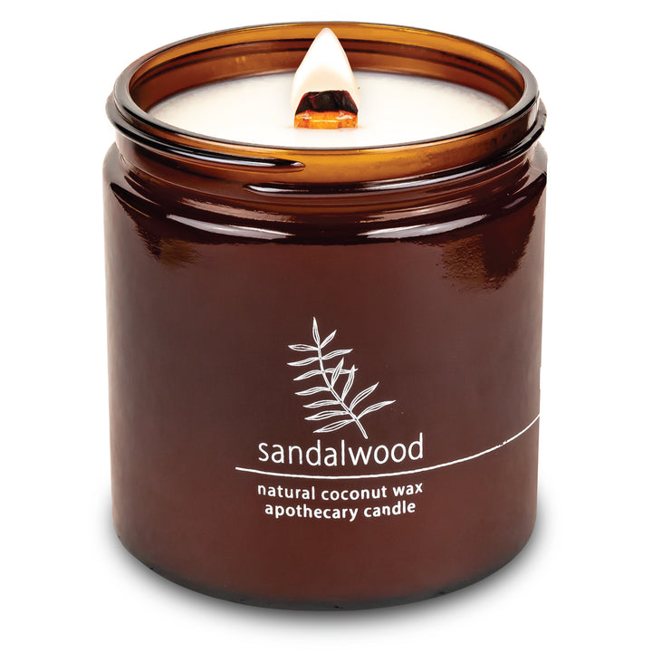 Sandalwood | Wood Wick Candle with Natural Coconut Wax