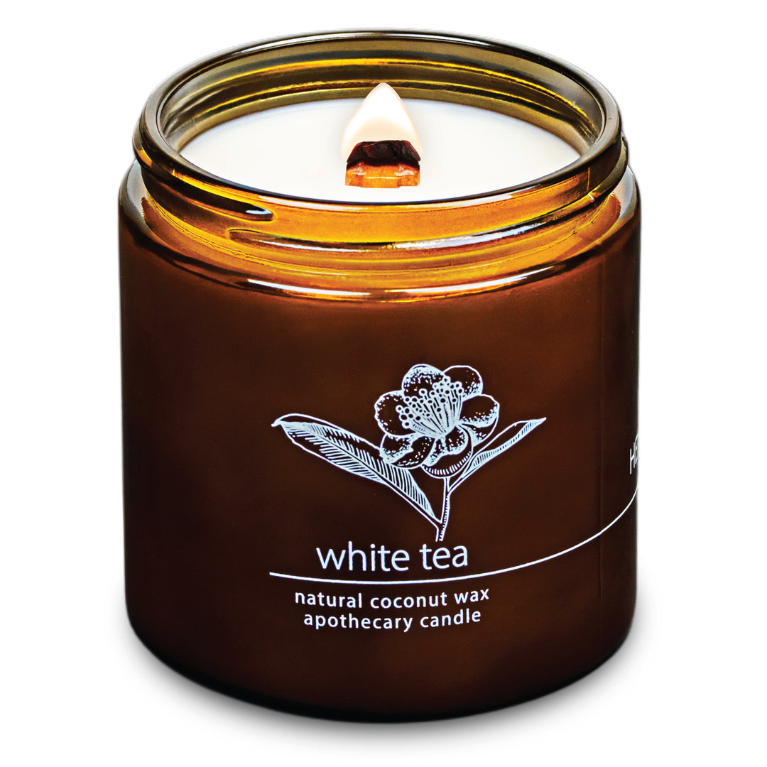 White Tea | Wood Wick Candle with Natural Coconut Wax