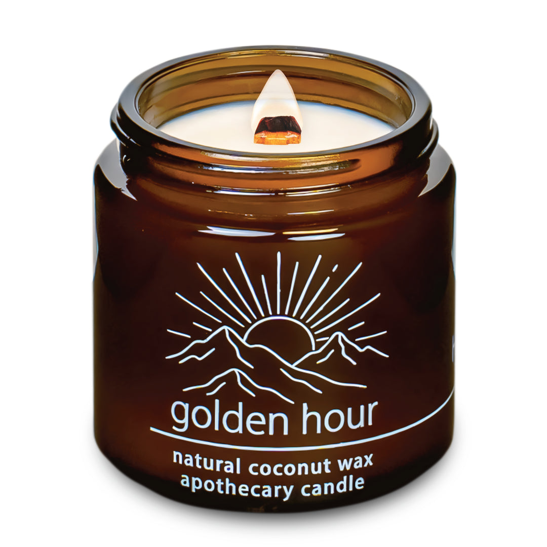 Golden Hour | Wood Wick Candle with Natural Coconut Wax