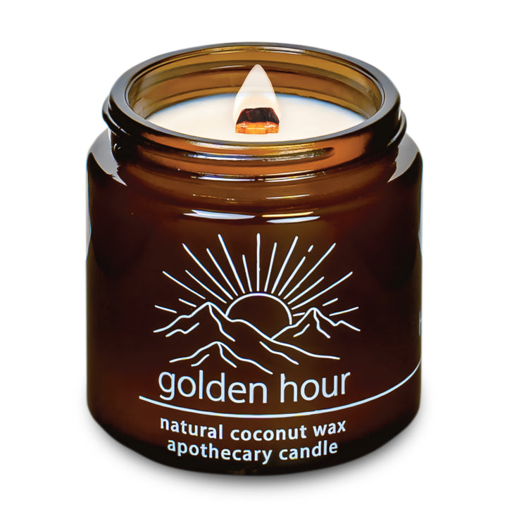 Golden Hour | Wood Wick Candle with Natural Coconut Wax