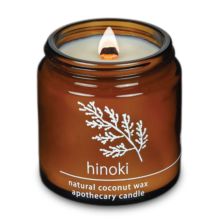 Hinoki Cypresss | Wood Wick Candle with Natural Coconut Wax
