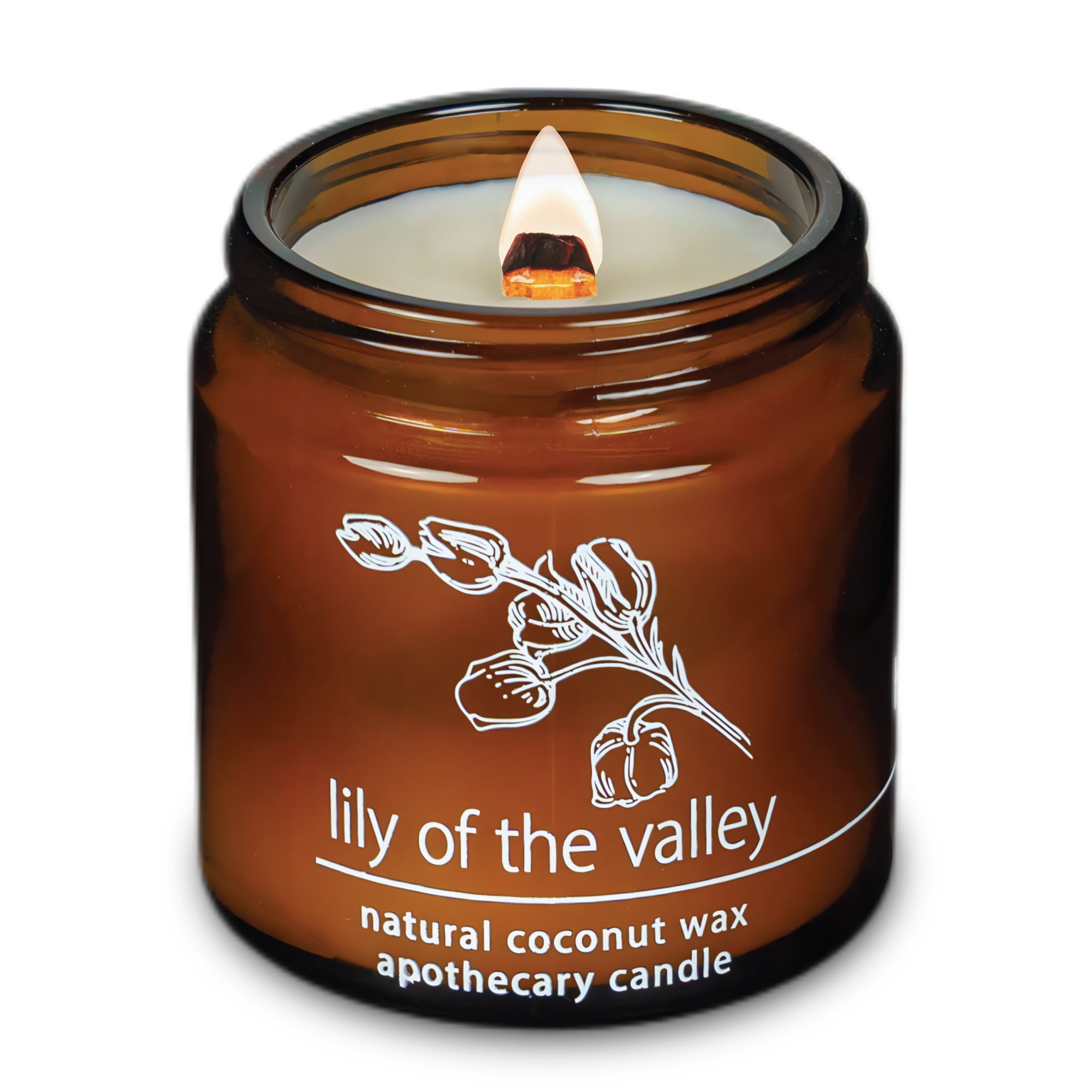 Lily of the Valley | Wood Wick Candle with Natural Coconut Wax
