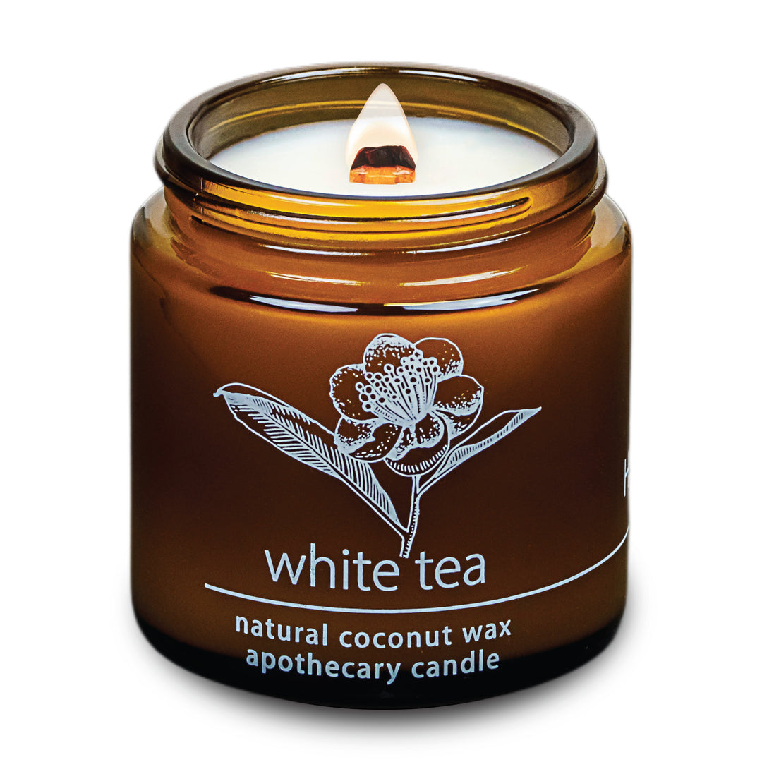 White Tea | Wood Wick Candle with Natural Coconut Wax