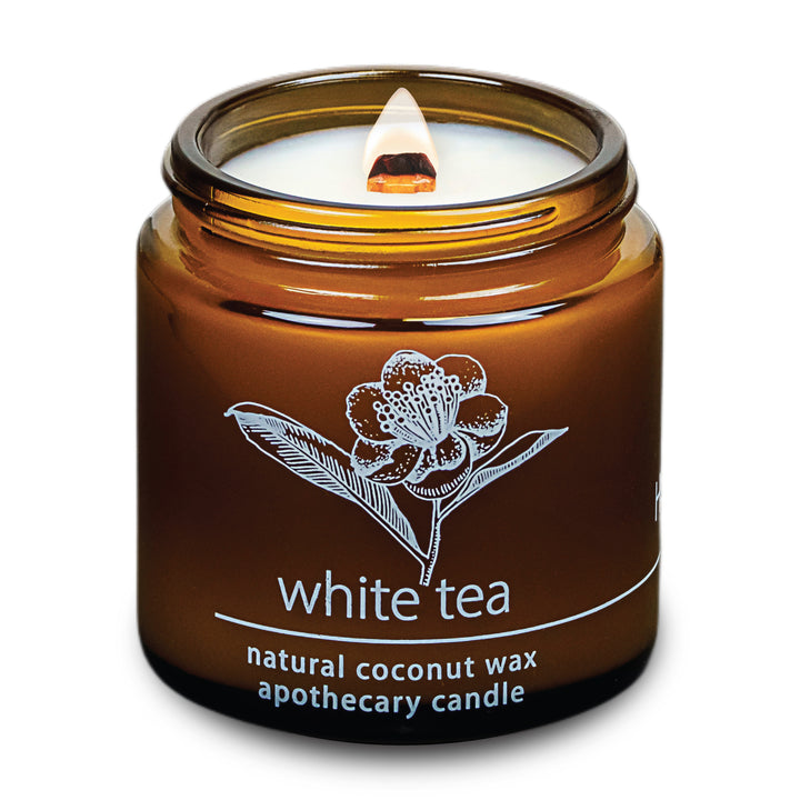 White Tea | Wood Wick Candle with Natural Coconut Wax
