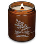 Balsam Cedar wood wick candle plant-based coconut wax Hemlock Park 8 oz