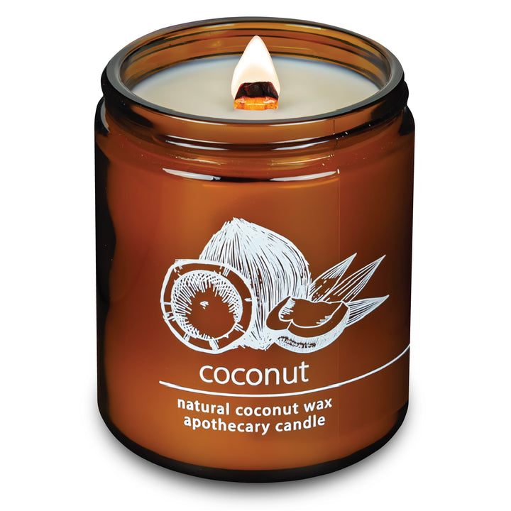 Coconut | Wood Wick Candle with Natural Coconut Wax