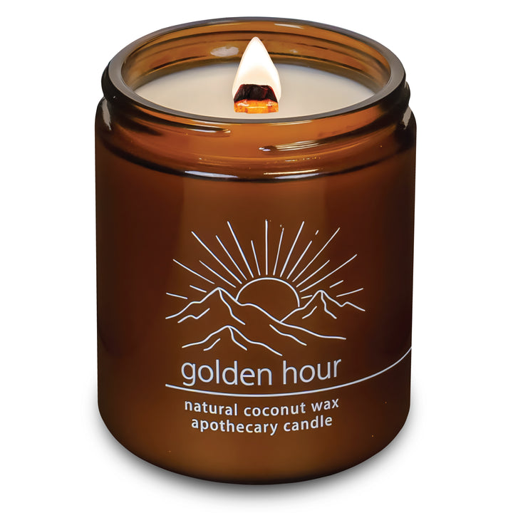 Golden Hour | Wood Wick Candle with Natural Coconut Wax