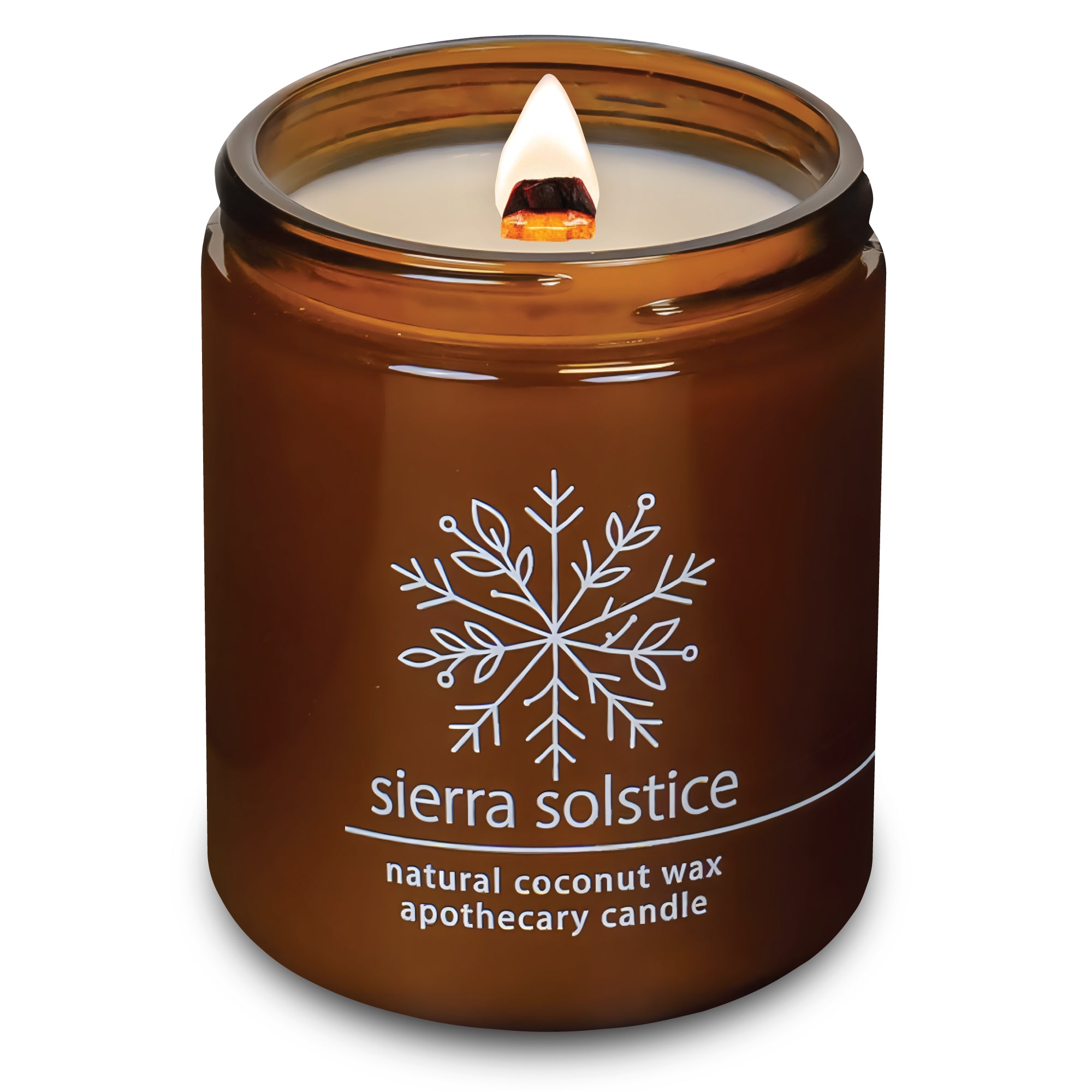 Sierra Solstice wood wick candle plant-based coconut wax Hemlock Park 16 oz