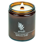 Amber wood wick candle plant-based coconut wax Hemlock Park 8 oz