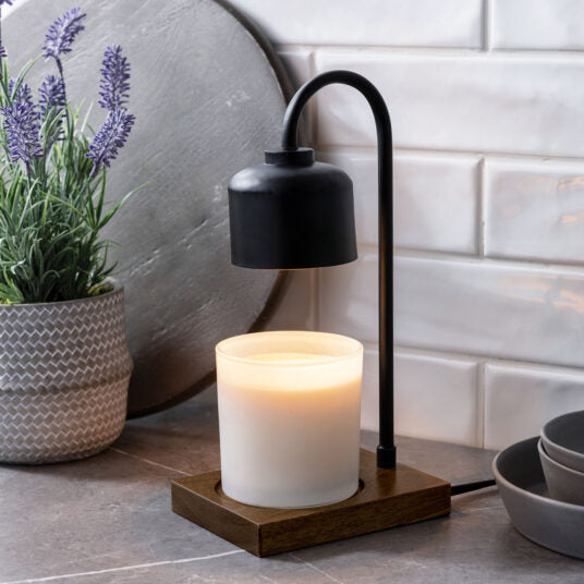 Rustic Wood | Arched Candle Warmer Lamp