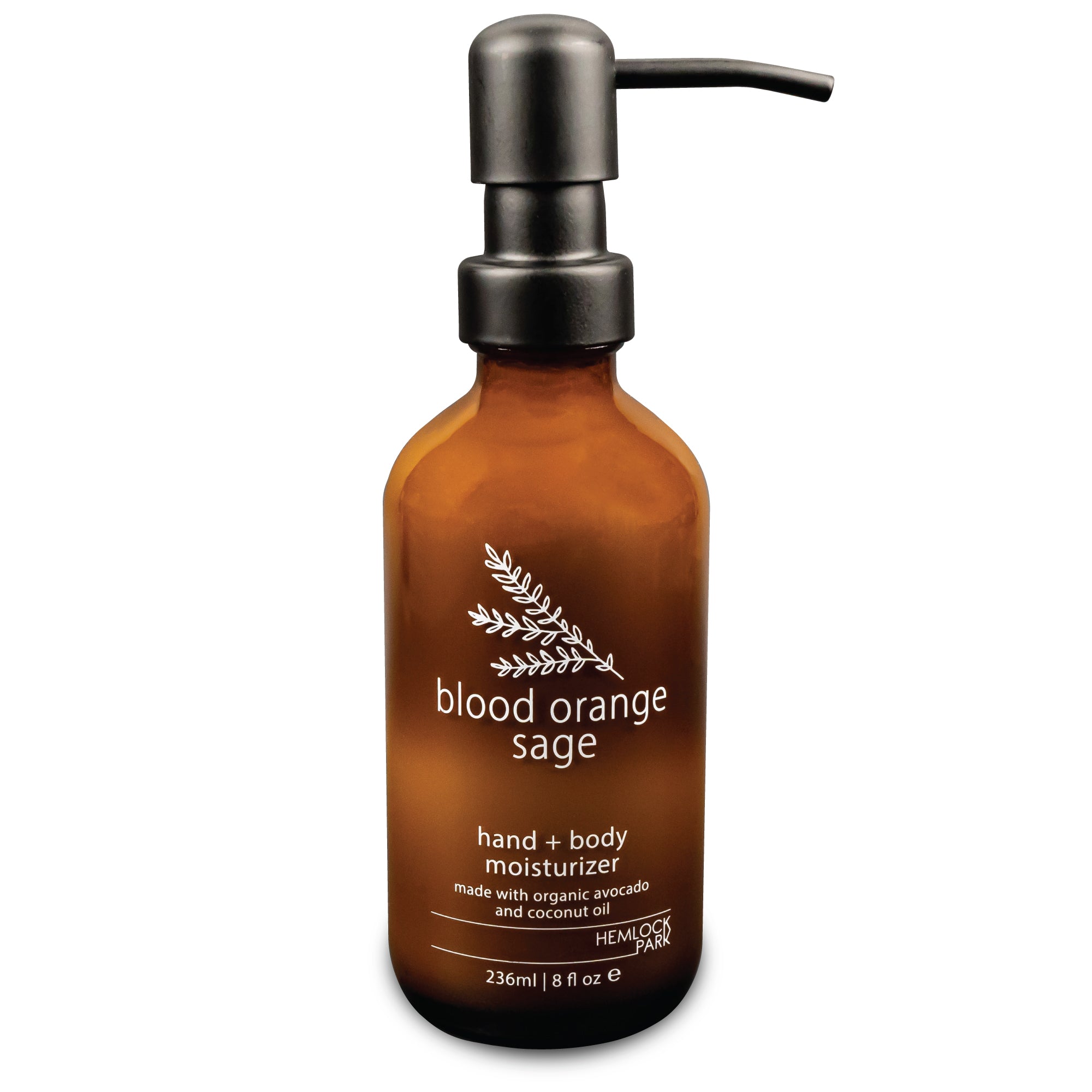 Blood Orange Sage botanical moisturizer plant-based vegan Hemlock Park 8 oz