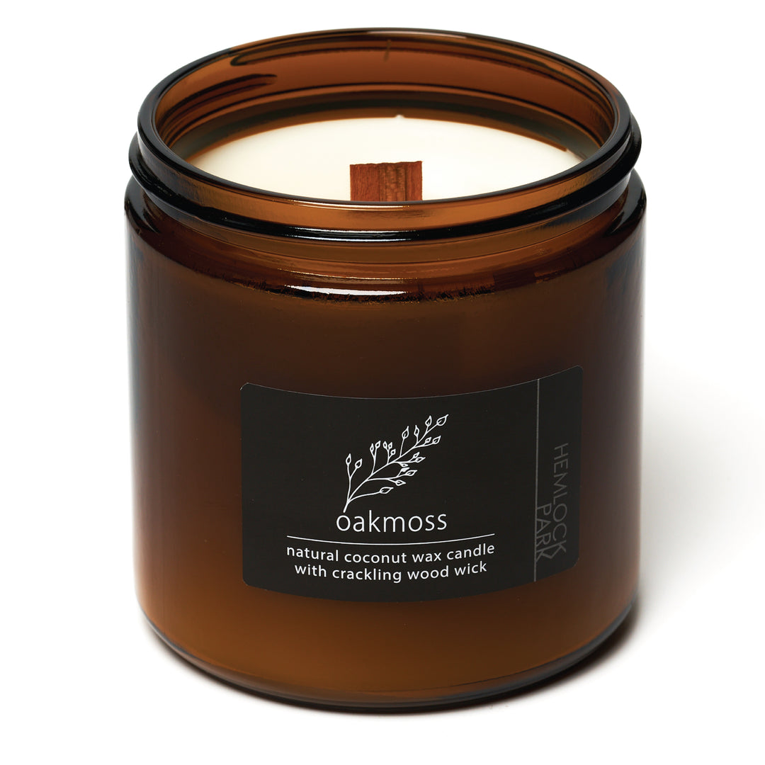 Oakmoss and Cedar - Coconut and Soy Wood Wick Candle – Ohra Creations