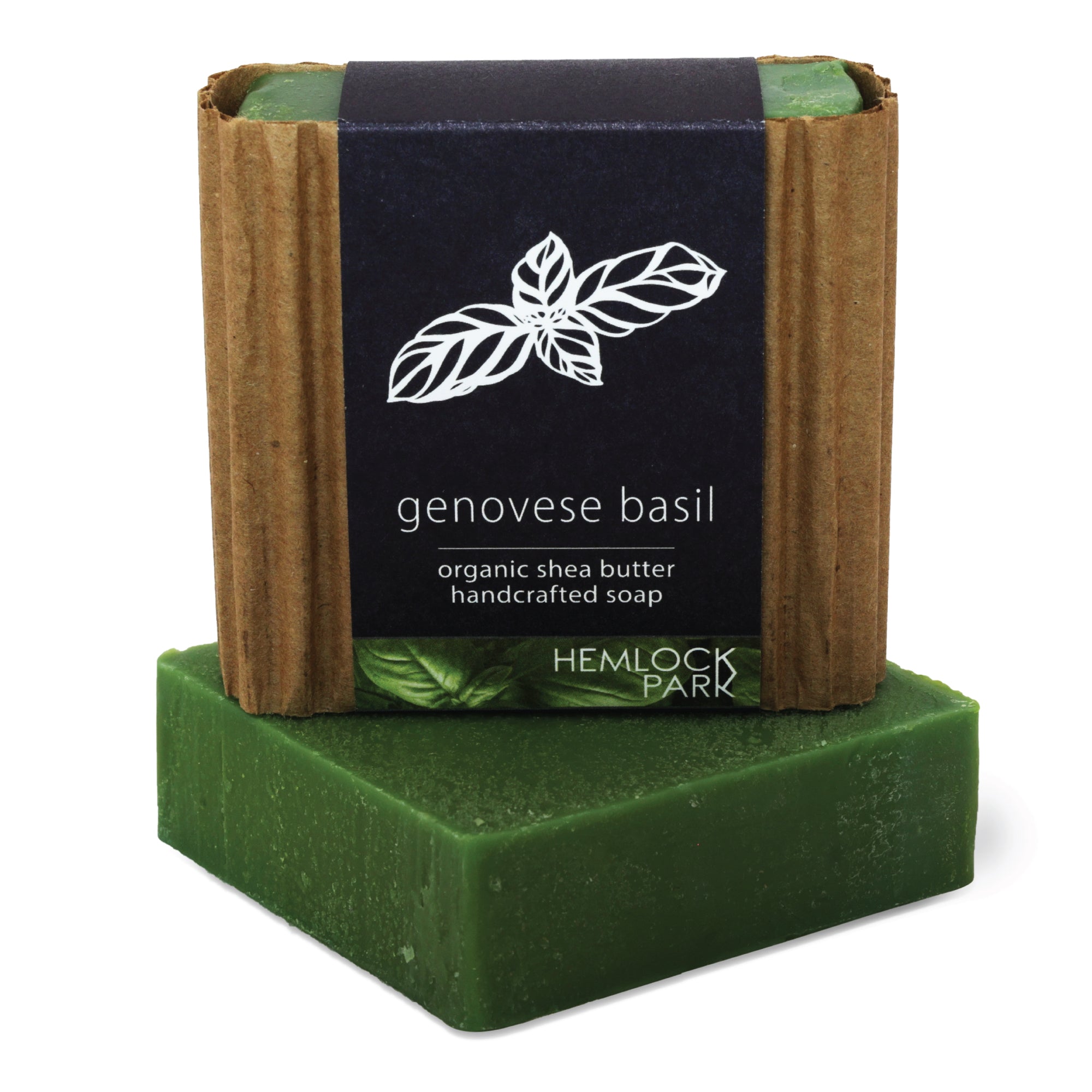Genovese Basil bar soap set 3 pack shea butter plant-based Hemlock Park