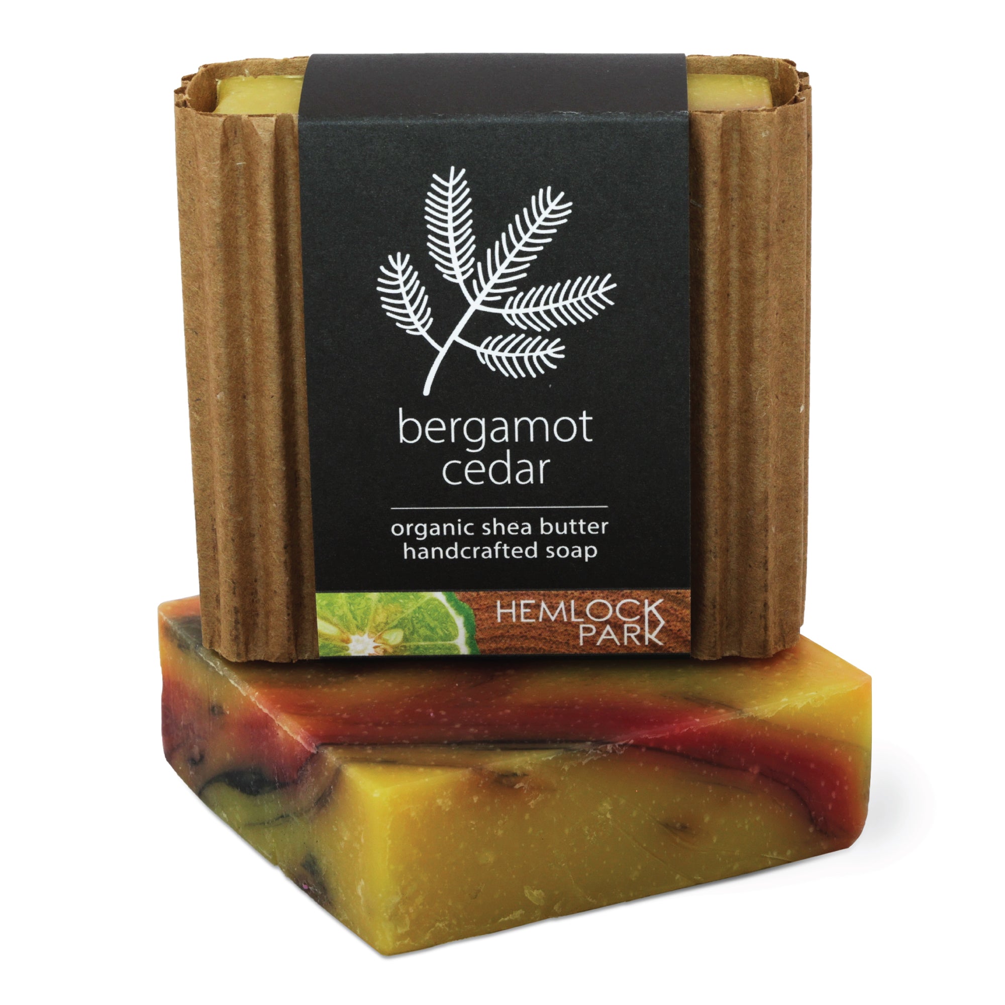 Bergamot Cedar bar soap set 3 pack shea butter plant-based Hemlock Park