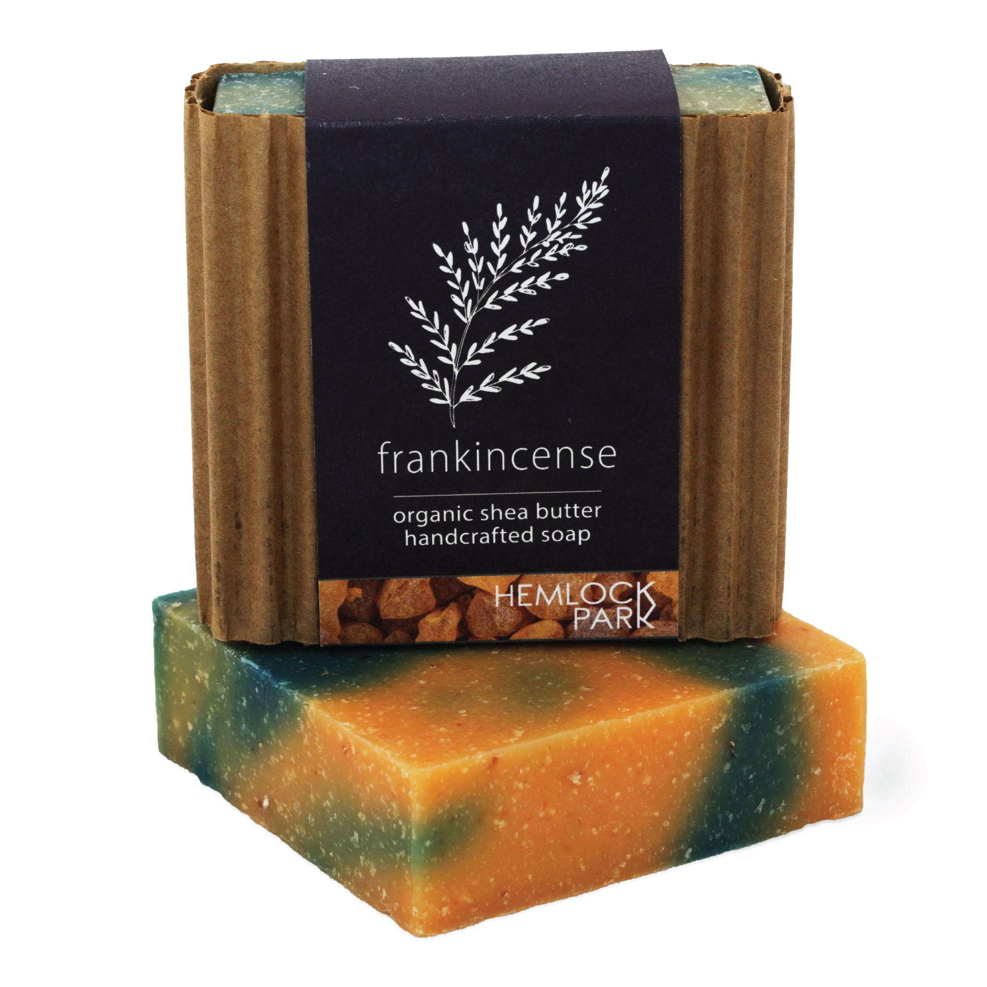 Frankincense bar soap set 3 pack shea butter plant-based Hemlock Park