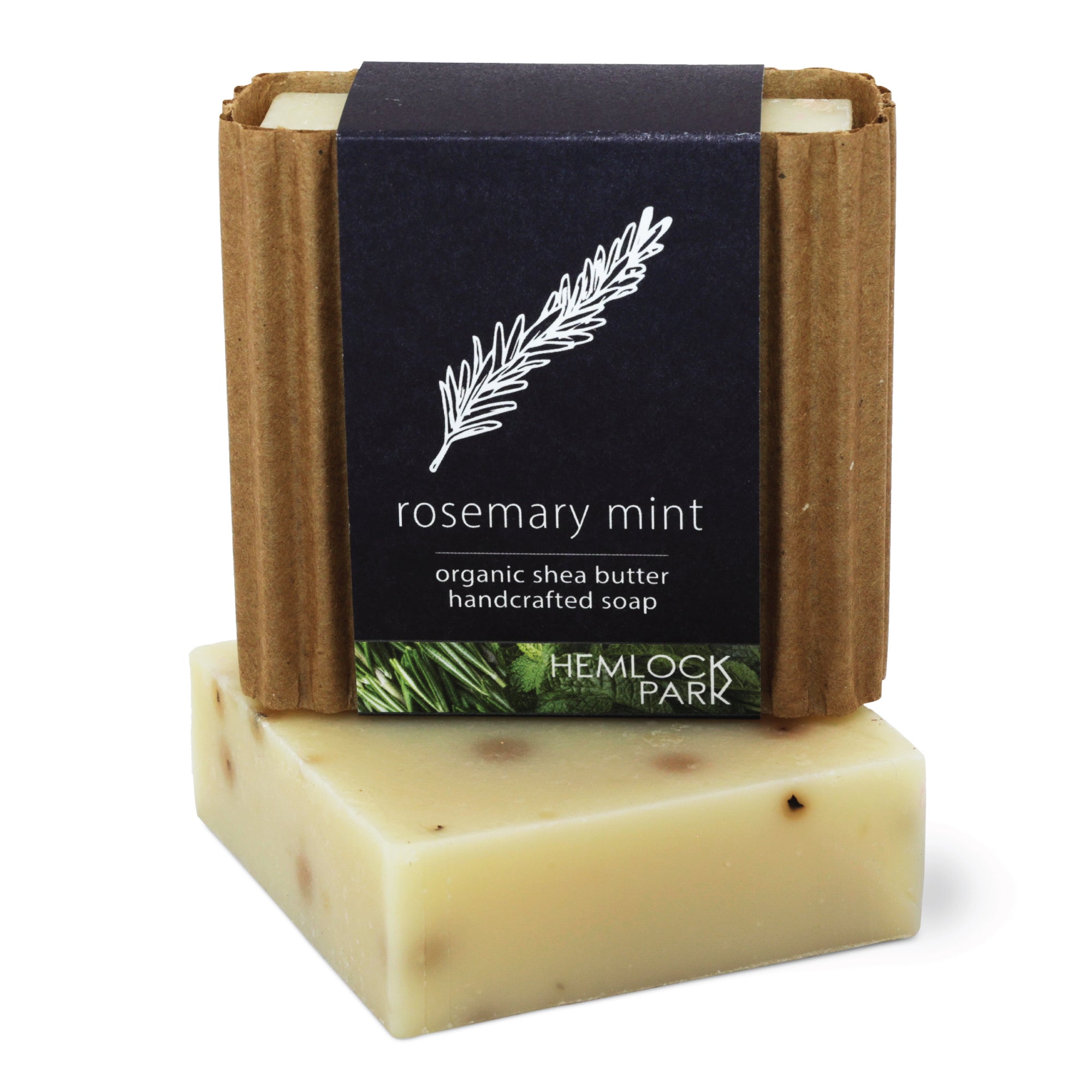 Rosemary Mint bar soap set 3 pack shea butter plant-based Hemlock Park