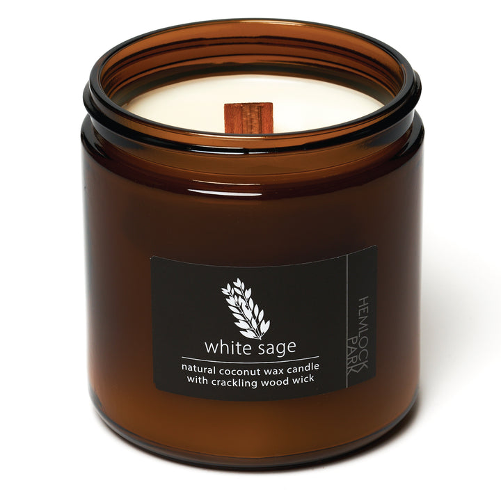 White Sage | Wood Wick Candle with Natural Coconut Wax