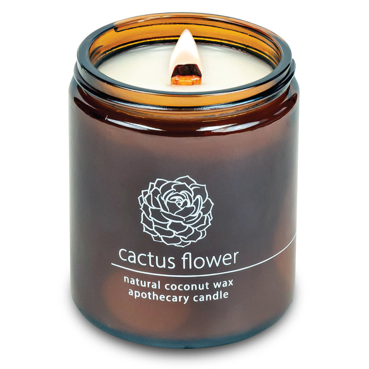 Cactus Flower | Wood Wick Candle with Natural Coconut Wax