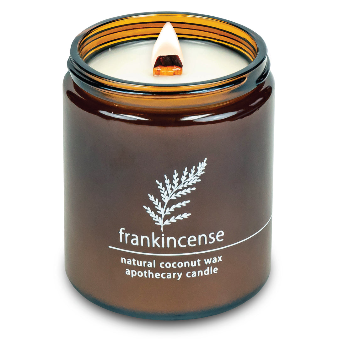 Frankincense | Wood Wick Candle with Natural Coconut Wax Standard 8 oz