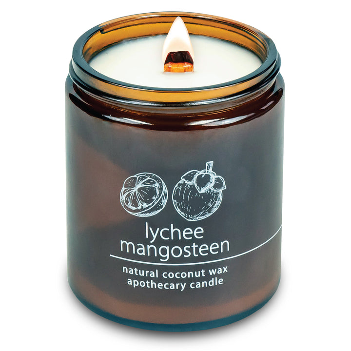 Lychee Mangosteen | Wood Wick Candle with Natural Coconut Wax